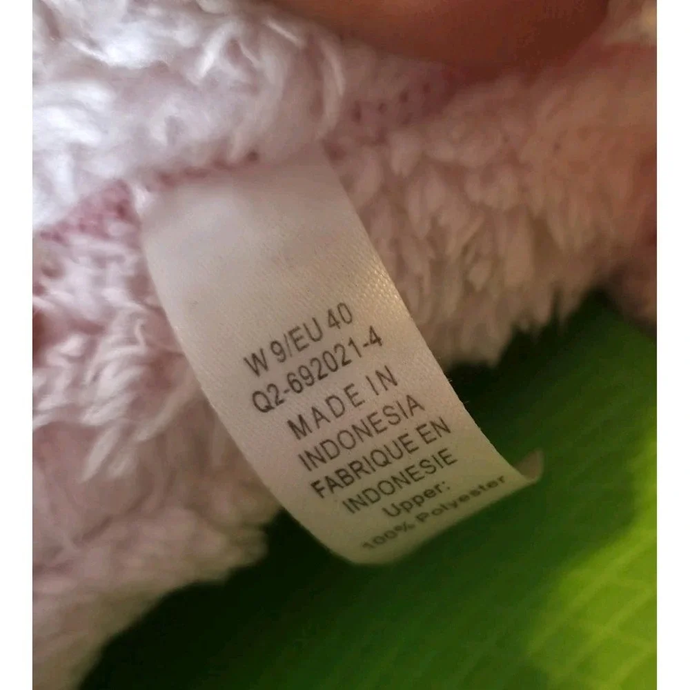 Oofos OOcoozie Slippers Comfort Fleece Recovery Pink Slip On Women's Size 9 - Picture 8 of 8